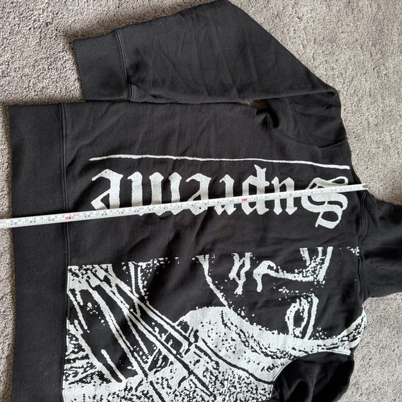 Supreme Charcoal Men's Pullover Hoodie - Picture 7 of 8